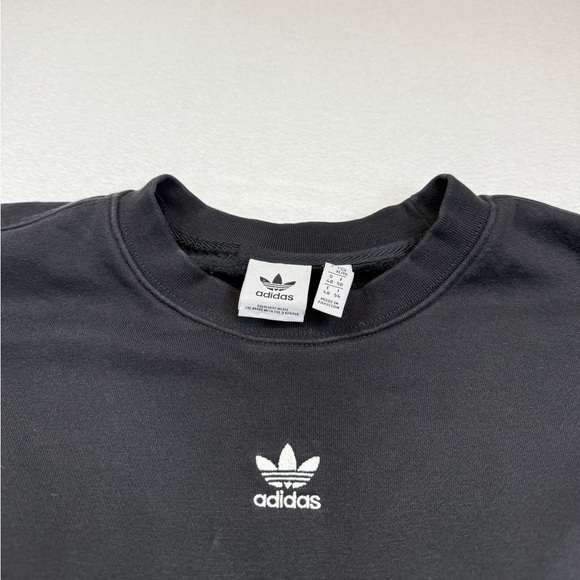 Adidas Size XL Women's Black Embroidered Logo Sweatshirt - Picture 3 of 4